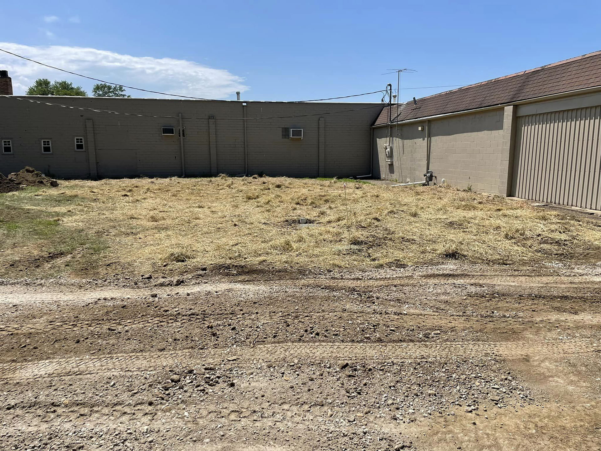 Installation of a new septic tank and leach field