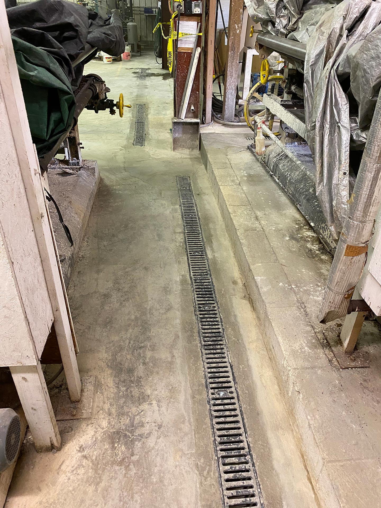 Installation of new drainage system