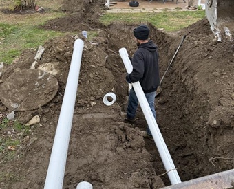 Sewer Tie-In Wrapped Up Just in Time